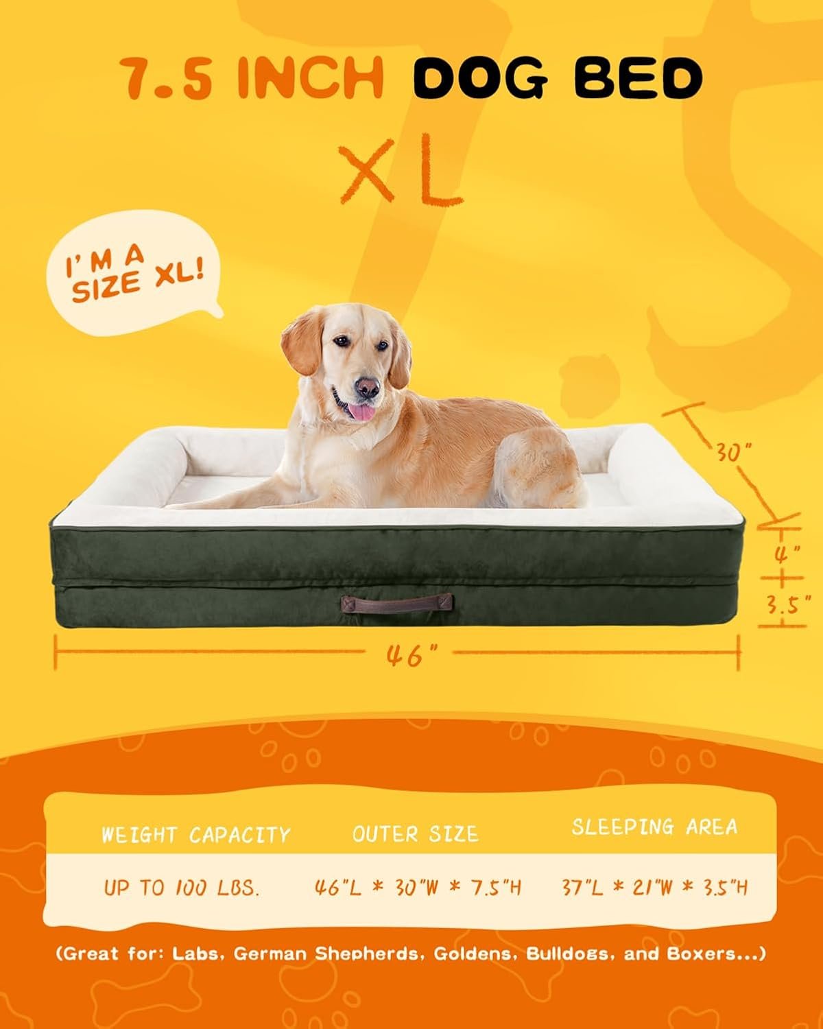 XL Orthopedic Dog Bed, Waterproof Dog Sofa Bed - Image 4