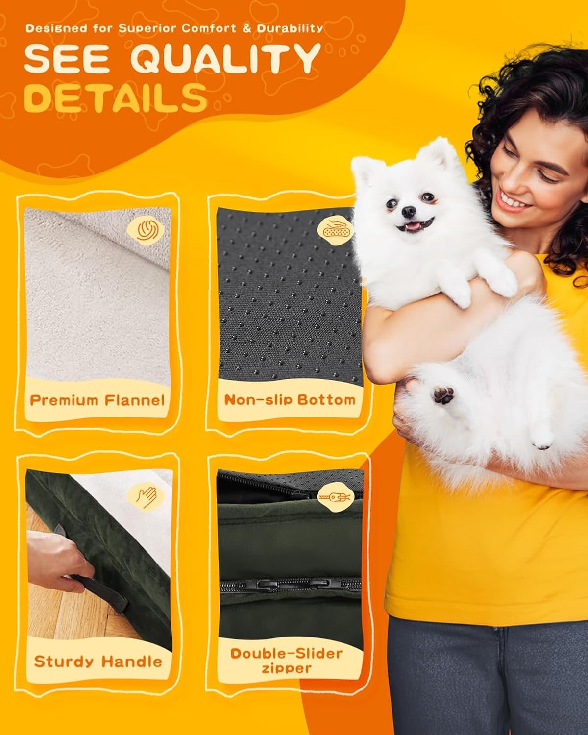 XL Orthopedic Dog Bed, Waterproof Dog Sofa Bed - Image 2