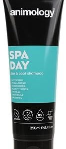 Animology Spa Day Dog Shampoo 250ml | Easy Rince |PH Balanced | Deodorising | Multi Vitamins Oatmeal, Chamomile & Argan Oil | 100% Vegan and Recyclable (14ANI71)