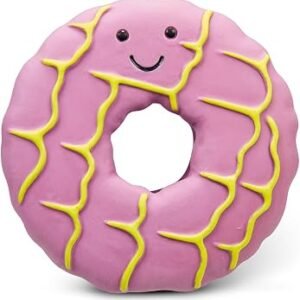 Petface Iced Ring Biscuit Latex Dog Toy, Built-In Squeaker (Pack of 1)