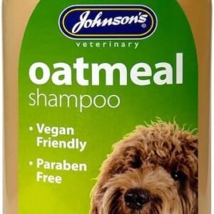 Johnsons Oatmeal Shampoo for Dogs - Soothes Itchy Skin, Vegan Friendly - 400ml