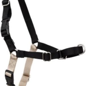 PetSafe Easy Walk Harness, No-Pull Walking Harness for Dogs, Adjustable Fit, Includes 1.8m Lead, Medium/Large-Black
