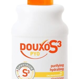 DOUXO S3 PYO Antibacterial and Antifungal Dog and Cat Shampoo - Hypoallergenic Fragrance - Veterinary Recommended and Clinically Proven - Created with dermatologists - Safe Skincare Selection - 200ml