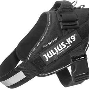 JULIUS-K9 IDC Powerharness, L, no pull dog harness, Black