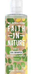 Faith In Nature Natural Chamomile Dog Shampoo, Vegan & Cruelty Free, No SLS,Silicones or Parabens, Gentle, For Sensitive Dogs and Puppies, 400ml