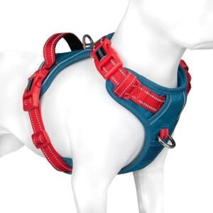 PHOEPET Dog Harness Medium Dog, No Pull Vest with Handle, Reflective Strap