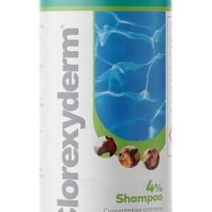 Clorexyderm 4% Chlorhexidine Dog Shampoo, Deep Cleansing Coat Wash, 1000 ml