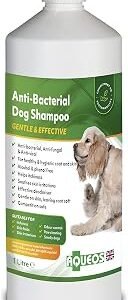 Aqueos Antibacterial, Antiviral & Antifungal Dog Shampoo | Anti-Itch | Smelly Itchy Dogs | Skin Irritations | Skin Soothing | 1 Litre