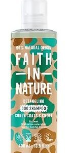 Faith In Nature Natural Coconut Dog Shampoo, Vegan & Cruelty Free, No SLS,Silicones or Parabens, Detangling, For Curly Coats, 400ml