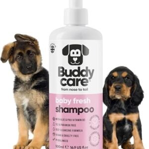 Buddycare Baby Fresh Dog Shampoo (500ml) Sensitive Puppy Shampoo From 8 Weeks | Itchy Skin Sensitive Dog Shampoo Sensitive Skin | Hypoallergenic Dry Flaky Anti Itch Natural Formula