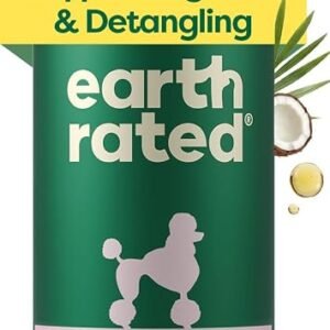 Earth Rated 3-in-1 Detangling Dog Shampoo and Conditioner, Deodorizing Oatmeal Shampoos for Dogs and Puppies, Great for Smelly Pets, White Tea and Basil Scent, 473 ml