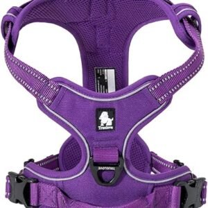 Truelove Adjustable No-Pull Dog Harness Reflective Vest, Purple, XS