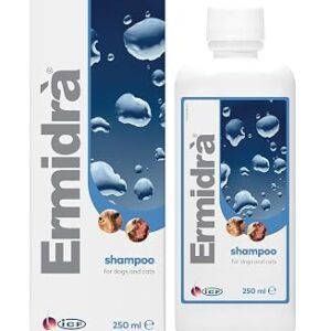 Ermidra Dog & Cat Shampoo, Moisturising Wash for Dry Itchy Skin, 250 ml