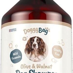 500ML Olive & Walnut Shampoo for Dogs from Doggy Bag - Deodorising and Conditioning Scented Dog Shampoo with Pro-Vitamin B5