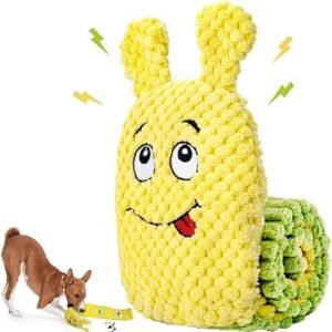Squeaky Dog Toy, No Stuffing Interactive Dog Toys for Boredom, Dog Puzzle Toy Treat Dispensing Dog Toy for Smart Dogs, Snuffle Dog Toys for Small Medium Large Dogs