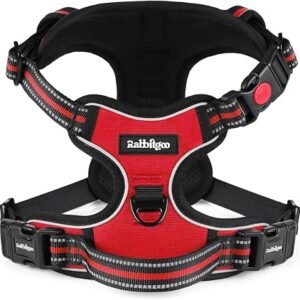 rabbitgoo Dog Harness Medium, No Pull Vest with Neck Release Buckle