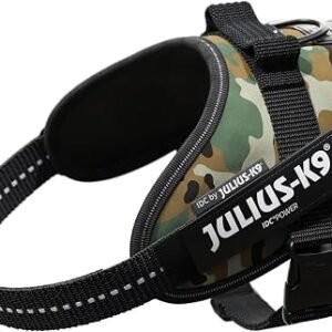 JULIUS-K9 IDC Powerharness, S, no pull dog harness, Camouflage