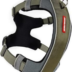 EZYDOG X-Link Harness | Dog Harness, Small, Medium, Large, K9 Dog Harness, Reflective Stitching, No Pull, Breathable Material (Khaki, S)