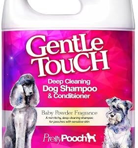 Pretty Pooch? Gentle Touch Dog Shampoo & Conditioner - 2 Litres (Baby Powder Fragrance) - A Non-itchy, Professional Deep Cleaning Shampoo for Dogs with Sensitive Skin! (2 Litre Baby Powder)