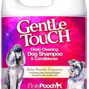 Pretty Pooch Gentle Touch Dog Shampoo & Conditioner (Baby Powder Fragrance) - A Non-itchy, Professional Deep Cleaning Shampoo for Dogs with Sensitive Skin! (5 Litre Baby Powder)