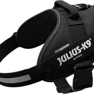 JULIUS-K9 IDC Powerharness, XL, no pull dog harness, Black