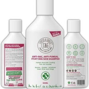 Cooper and Gracie Antibacterial Antifungal Sensitive Dog Shampoo Itchy Skin