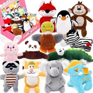 SHARLOVY Dog Squeaky Toys For Small Dogs,Stuffed Animal Puppy Toys,Cute Puppy Chew Toys For Dog Teething Toys, Pet Toys For Small To Medium Dogs,Soft,Plush...