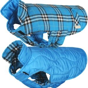 VIVAGLORY Dog Winter Coat Softjoy Warm Dog Jacket, XXS, Sky Blue