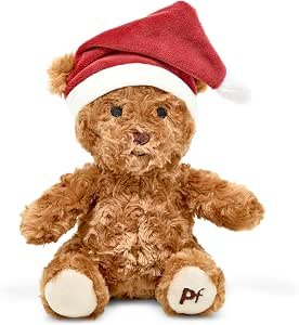 Petface Cassie Curly Christmas Teddy Plush Dog Toy (Pack of 2)