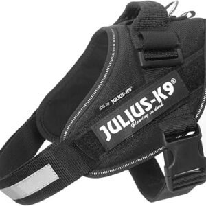 JULIUS-K9 IDC Powerharness, M, no pull dog harness, Black
