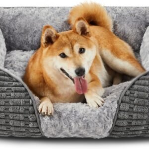 Medium Dog Bed, Dog Beds Medium Washable, 64x53x20cm