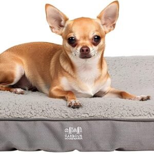 Harbour Housewares Small Dog Bed Orthopaedic Waterproof Egg Crate 76x51cm