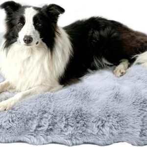 BingoPaw Large Dog Bed Washable with Removable Cover Grey L (90x60x10cm)