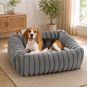 Dog Bed for Medium Large Dogs, Super Soft Rectangle Dog Beds