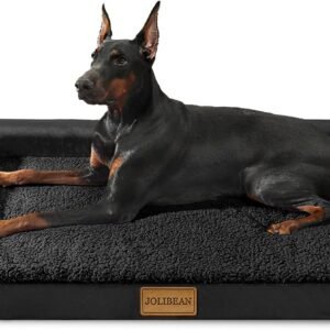 Orthopedic Large Dog Bed Washable Pet Sofa Bed 106X71cm Black