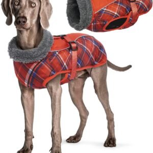 Waterproof Winter Dog Jacket - Warm Coat With Harness Hole for Small, Medium, Large Dogs - Suitable for Chihuahua, French Bulldog, Dachshund