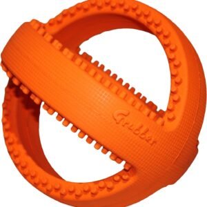 HAPPYPET - Cultivator Football - 18 cm - dog toy - 1 piece | Durable rubber dog toy – bouncy fetch ball, gentle on teeth & gums, easy to pick up for...