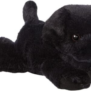 Aurora, 31295, Mini Flopsies Blackie Black Labrador Dog, 8in, Soft Toy, 8"