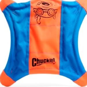Chuckit! Flying Squirrel Dog Toy, Medium, 24.1 cm (1-Pack) | Aerodynamic Floating Disc, Durable & Rugged, Interactive Toy, For Fetch & Water Play