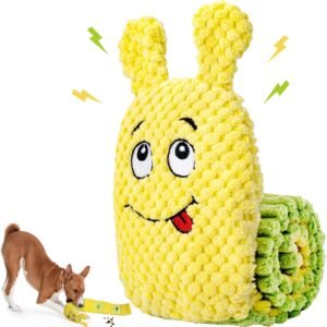 CHAWONER Squeaky Dog Toy, No Stuffing Interactive Dog Toys for Boredom, Dog Puzzle Toy Treat Dispensing Dog Toy for Smart Dogs, Snuffle Dog Toys for Small...