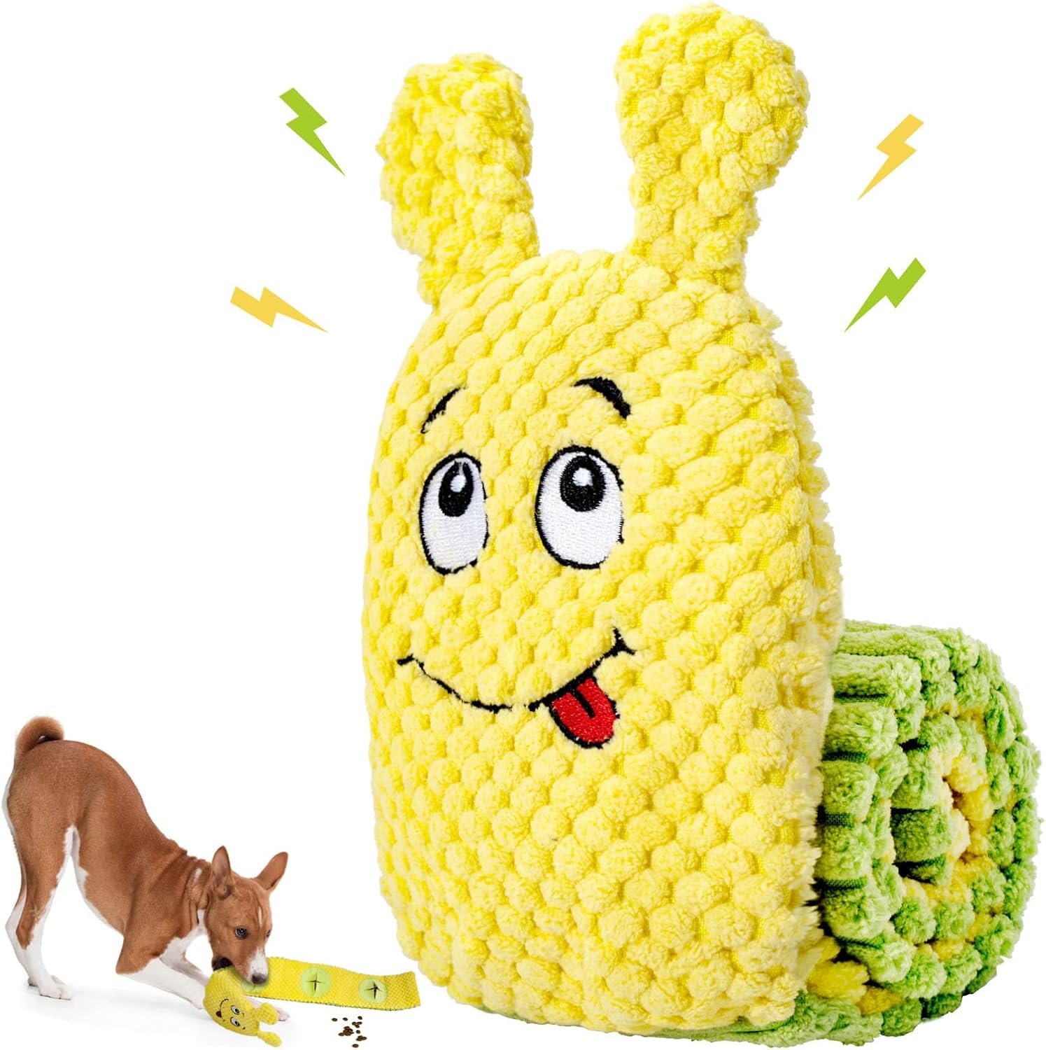 CHAWONER Squeaky Dog Toy, No Stuffing Interactive Dog Toys for Boredom, Dog Puzzle Toy Treat Dispensing Dog Toy for Smart Dogs, Snuffle Dog Toys for Small...