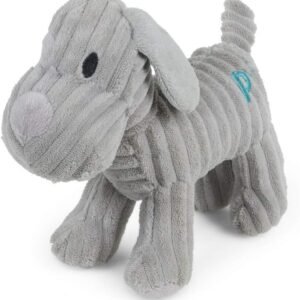 Petface (Little Petface) Freddi Cord, Plush Puppy Dog Toy | Soft & Fluffy Toy with Built-In Squeaker, Portable Size, Durable Design