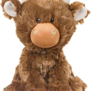 Petface Hetty the Highland Cow Plush Dog Toy with Squeaker (Pack of 1) | Soft Plush Material, Durable Design, Interactive Playtime, Safe for Pets
