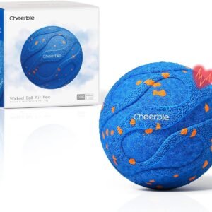 Cheerble Wicked Ball AIR Neo, Interactive Dog Ball, Heartbeat Mode, Blue | Self-Moving Bouncing & Rotating Dog Toy, 3 Modes, E-TPU Shell, IPX7...
