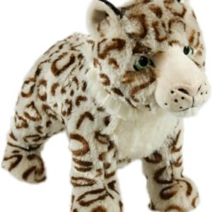 Animal Instincts Snow Mates Sophia Snow Leopard Plush Dog Toy, Large | Premium Super Soft Fabric, Includes Squeak, Ideal for Fetching, 31 x 13 x 22 cm