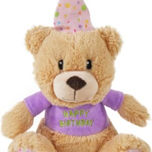 Rosewood Bonnie Birthday Bear Dog Toy | Plush Squeaky Dog Toy for Birthdays, Soft Cuddly Gift for Dogs, Fun Birthday Dog Present for Snuggles & Celebrations