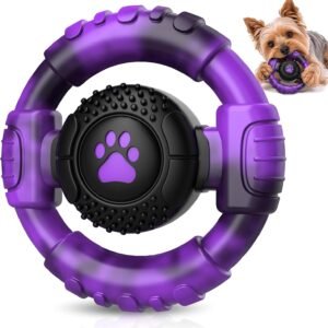 HETOO Dog Toys Indestructible Dog Chew Toys for Aggressive Chewers | Durable Dog Toy for Boredom, Nylon and Rubber Dog Toys for Medium Dogs, Long Lasting...