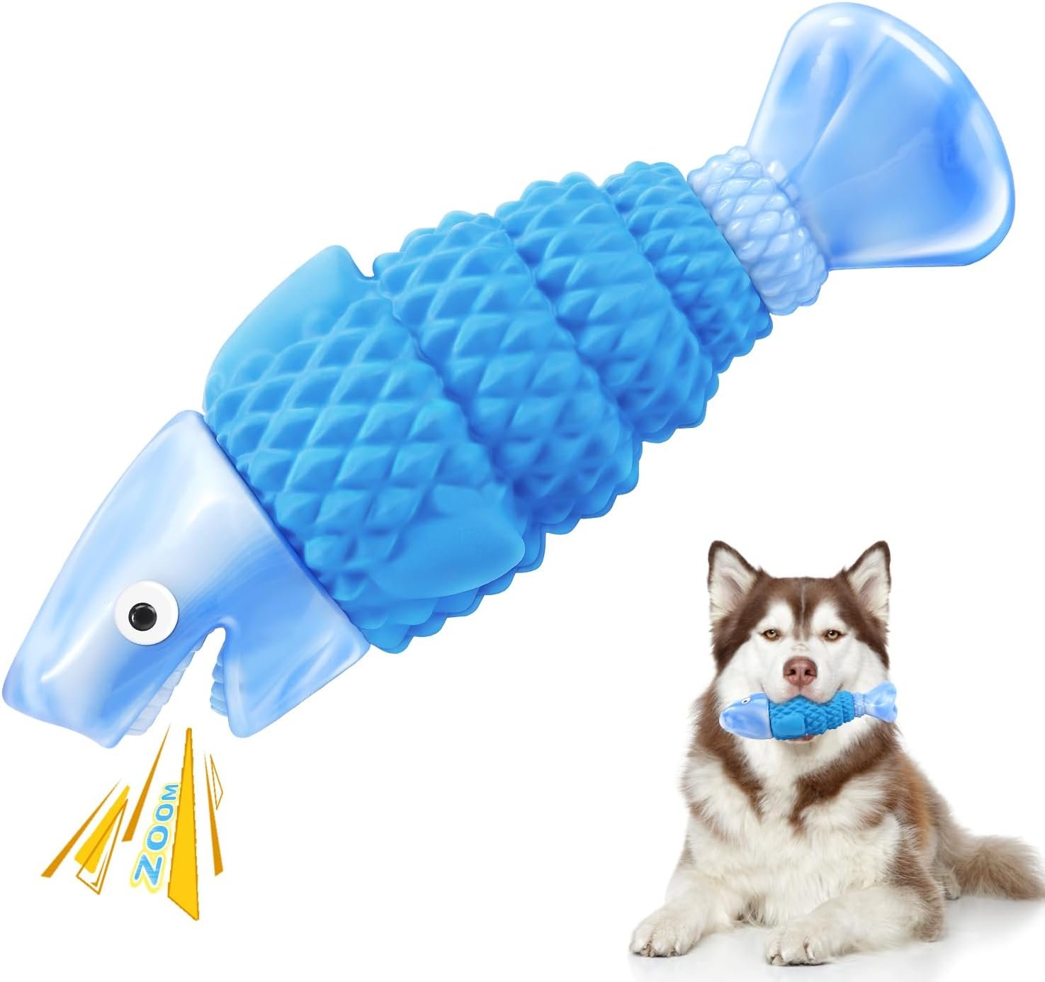 WinTour Dog Toys Indestructible, Dog Chew Toys for Aggressive Chewers | Durable Tough Chew Bone for Boredom, Squeaky Indestructible Bone for Medium &...