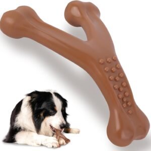Bailey & buddies Dog Toys, Indestructible Dog Chew Toys for Aggressive Chewers, Durable Tough Interactive Nylon Outdoor Extreme Teething Bone Chew Toys...