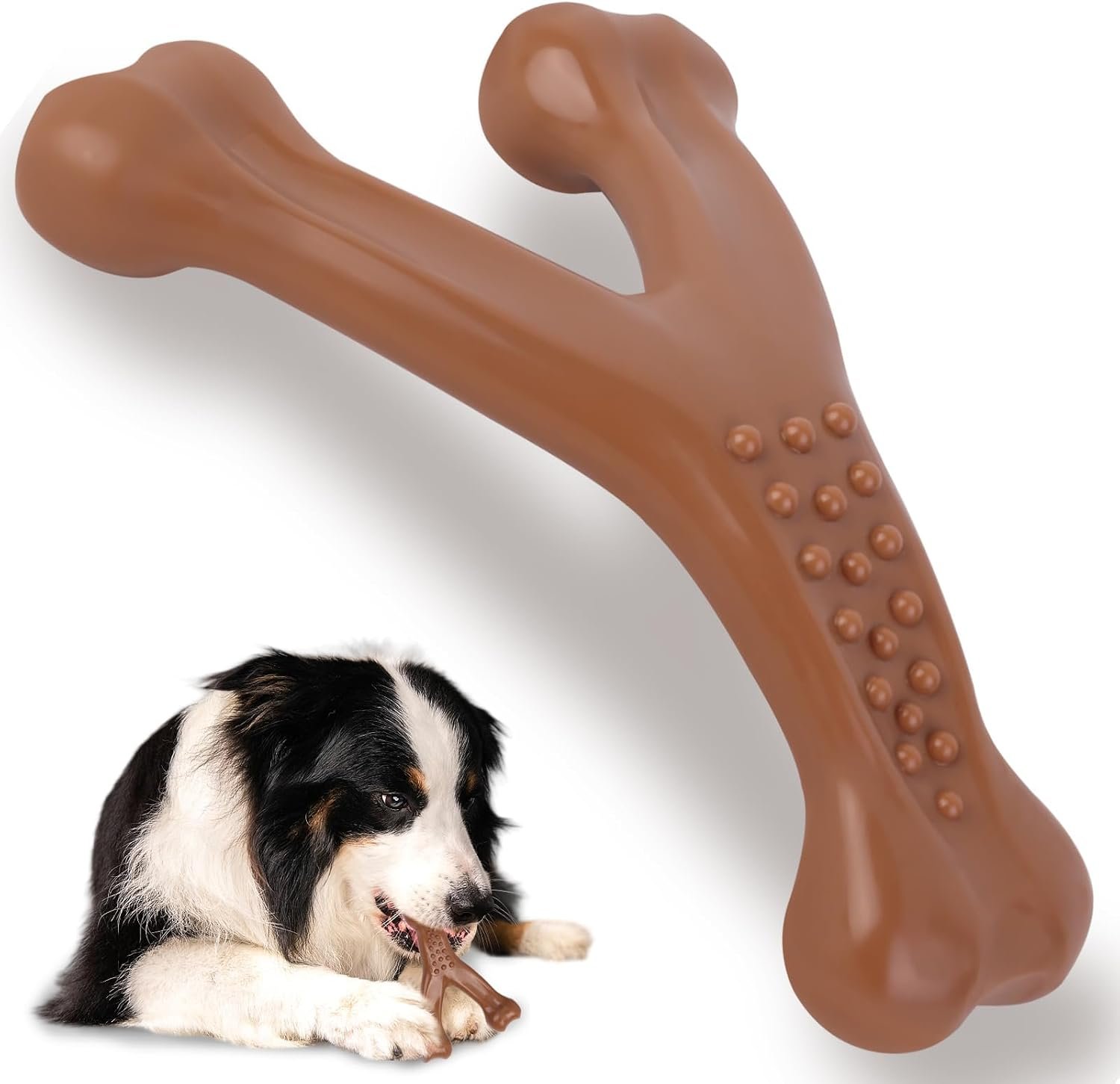 Bailey & buddies Dog Toys, Indestructible Dog Chew Toys for Aggressive Chewers, Durable Tough Interactive Nylon Outdoor Extreme Teething Bone Chew Toys...